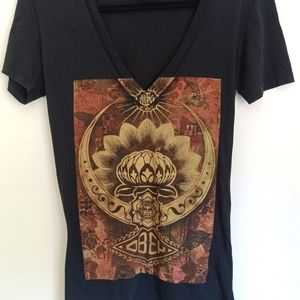 Obey Graphic Top V-Neck